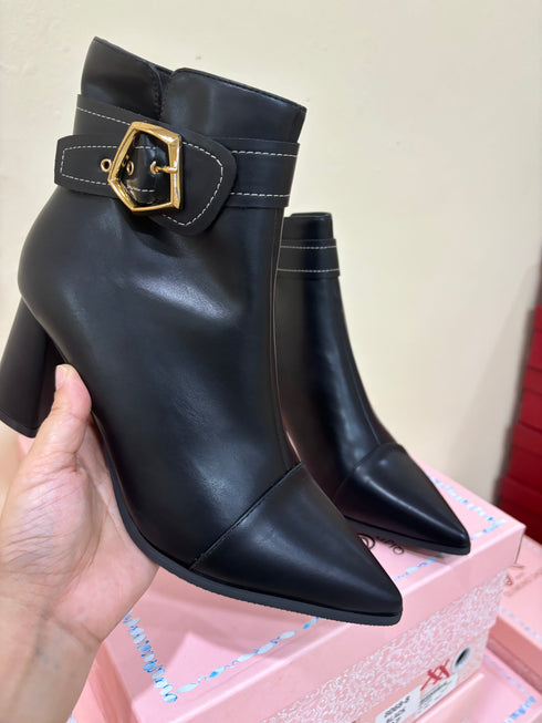 Women Elegant High Quality Ankle Pointed Toe Boots